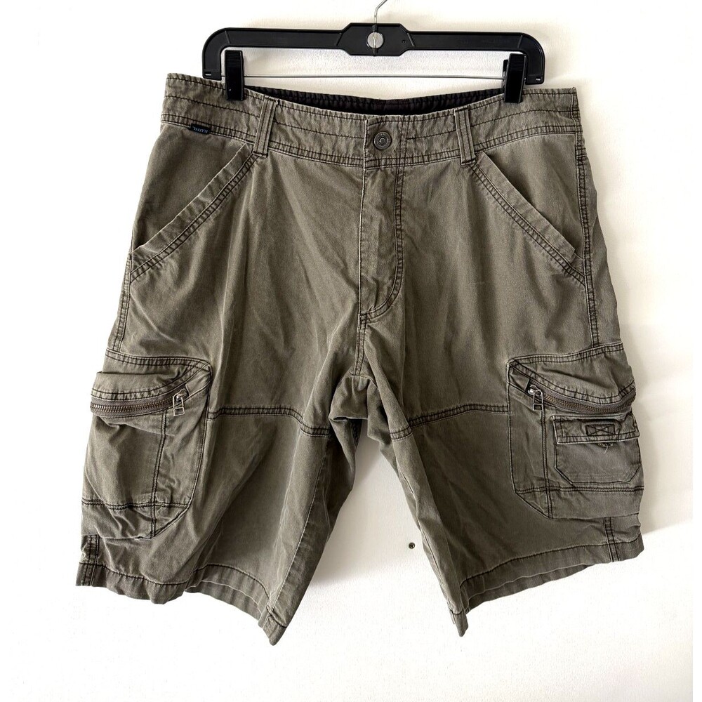 Kuhl Ambush Cargo Shorts Men's 34 Outdoor Hiking Adventure Vintage Patina Dye